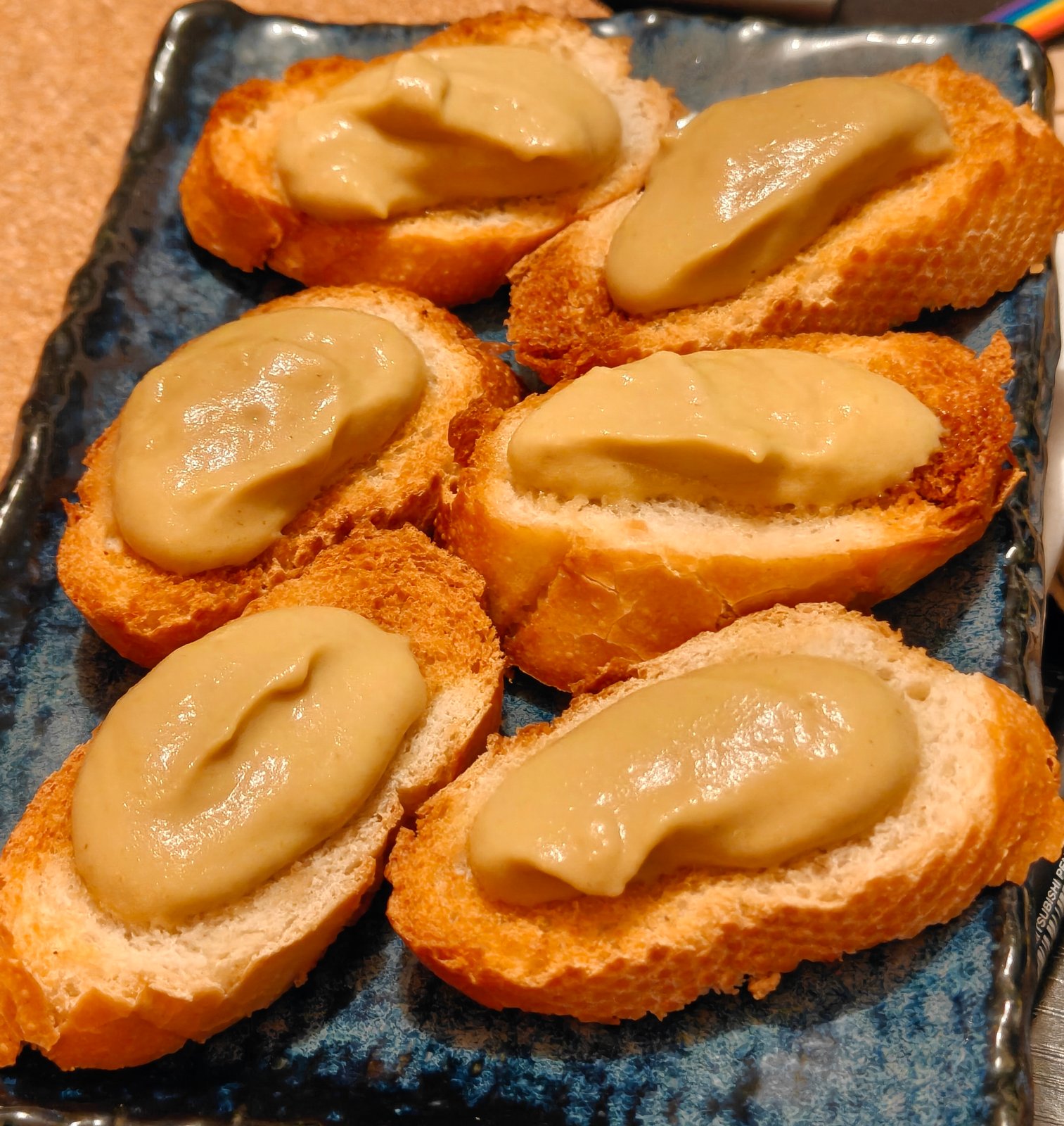 Charred White Courgette & Miso P&acirc;t&eacute; Crostini